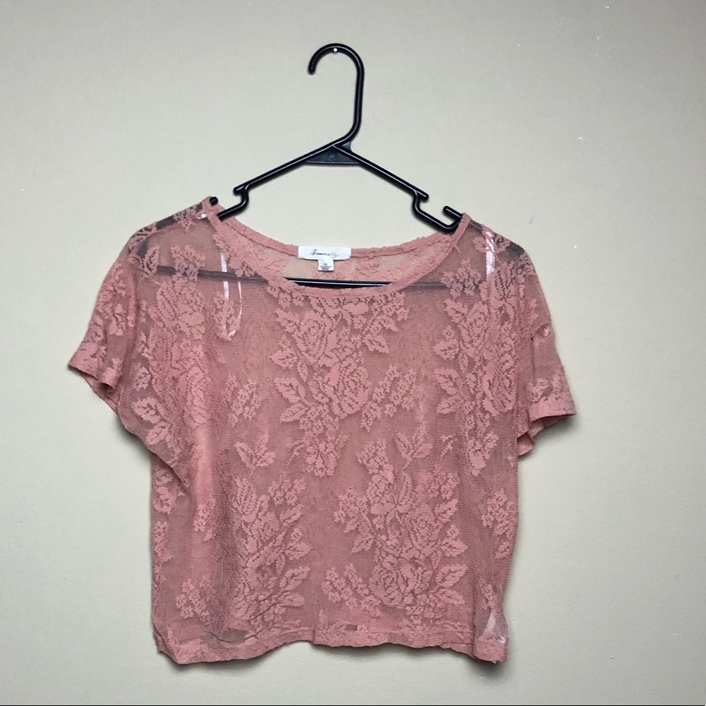 Lace crop top